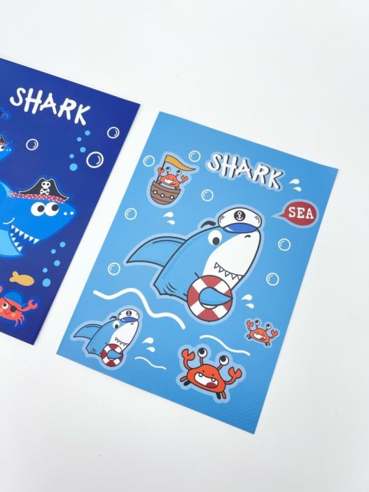 Набор наклеек 2 шт. &quot;Sea shark&quot;, 11*15 см 