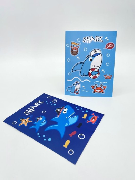 Набор наклеек 2 шт. &quot;Sea shark&quot;, 11*15 см 