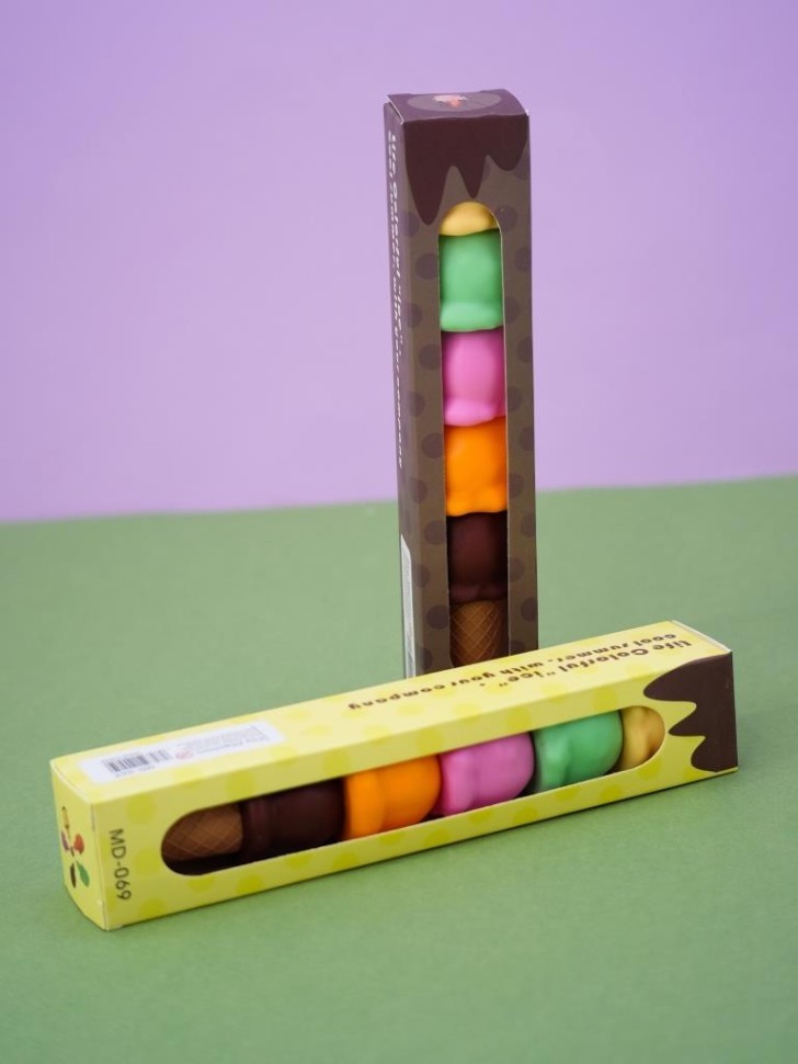 Маркер текстовыделитель "Сhocolate cone", 5 в 1, mix, шоу-бокс 24 шт.