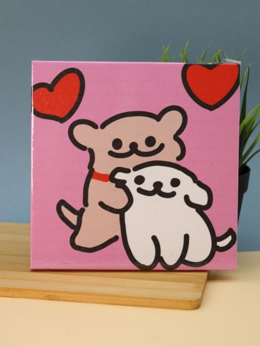 Картина из помпонов на подрамнике Draw Me! «Cute kittens», (20 х 20 см) 