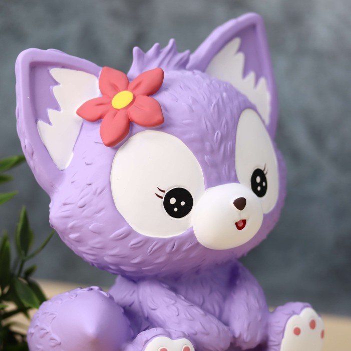 Копилка «Flower fox», purple 
