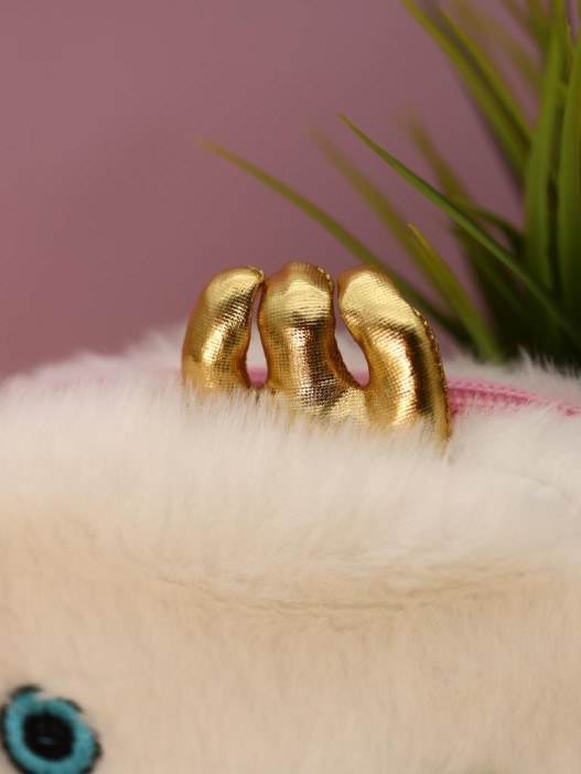 Сумочка плюшевая &quot;White octopus&quot;, white (18.5*22.5 см) 