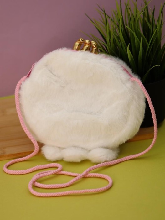 Сумочка плюшевая &quot;White octopus&quot;, white (18.5*22.5 см) 