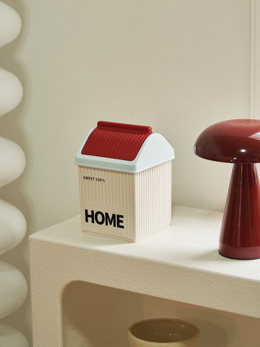 Мусорное ведро настольное &quot;Sweet home&quot;, red 