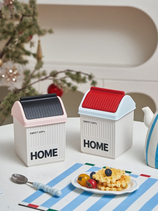 Мусорное ведро настольное &quot;Sweet home&quot;, red 