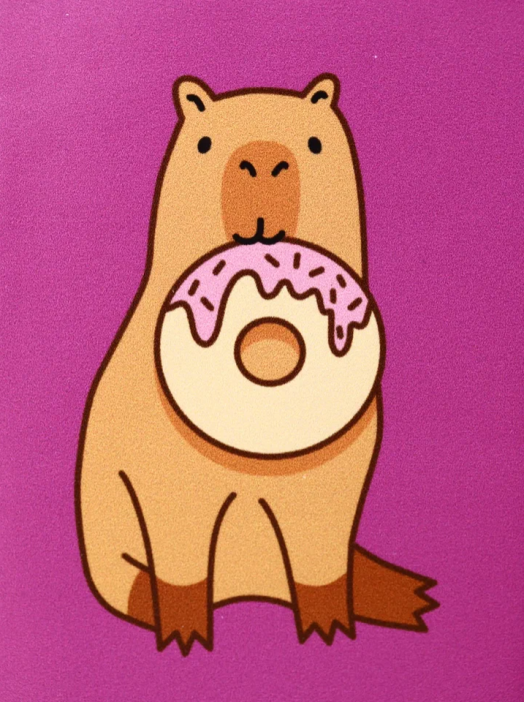 Держатель для карт «Capybara donut» (6,5 х 10,4 см) 