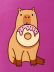Держатель для карт «Capybara donut» (6,5 х 10,4 см) 