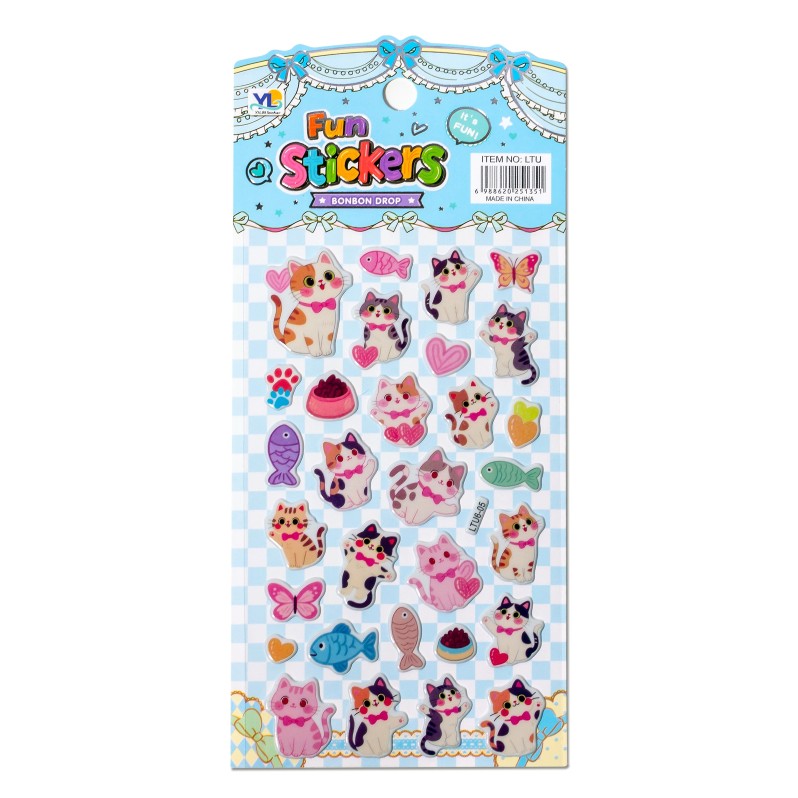 Наклейки "Котики 5" (10*22см) 