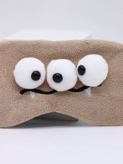 Маска для сна гелевая &quot;Cute weirdos&quot;, brown 