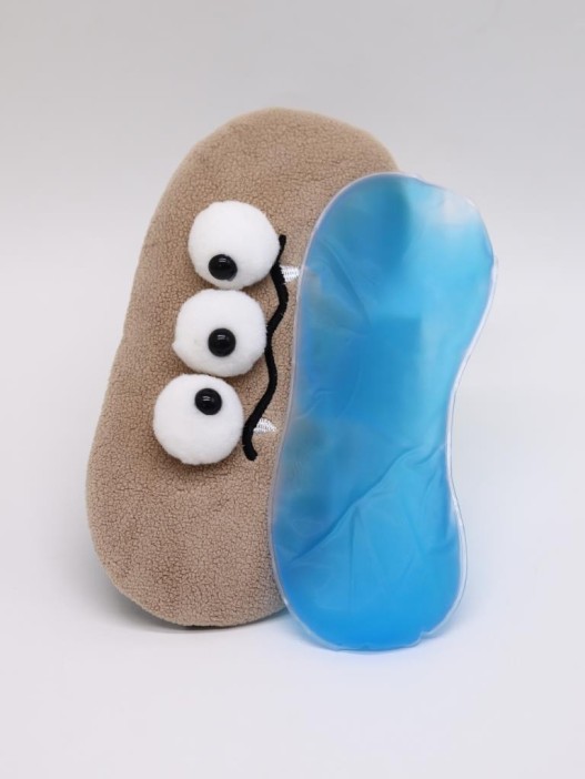 Маска для сна гелевая &quot;Cute weirdos&quot;, brown 