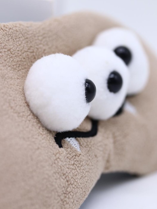 Маска для сна гелевая &quot;Cute weirdos&quot;, brown 