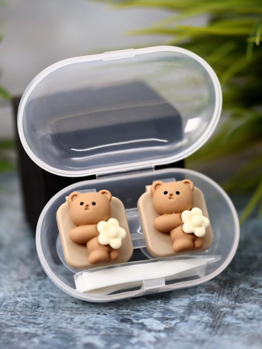 Контейнер для линз «Bear flower» 