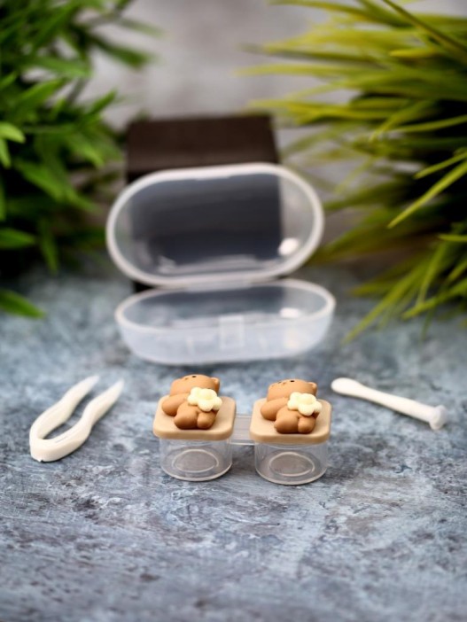 Контейнер для линз «Bear flower» 