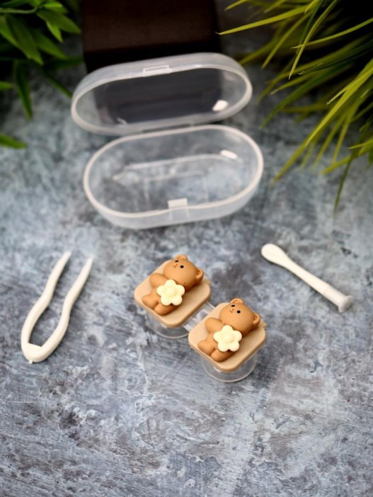 Контейнер для линз «Bear flower» 