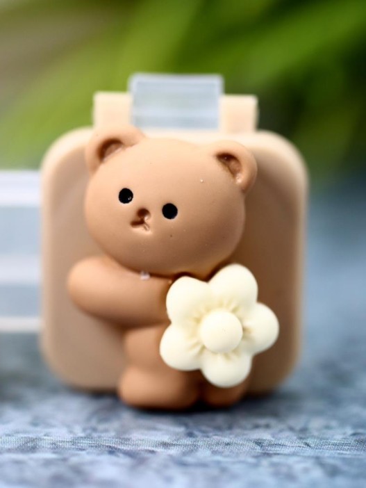 Контейнер для линз «Bear flower» 