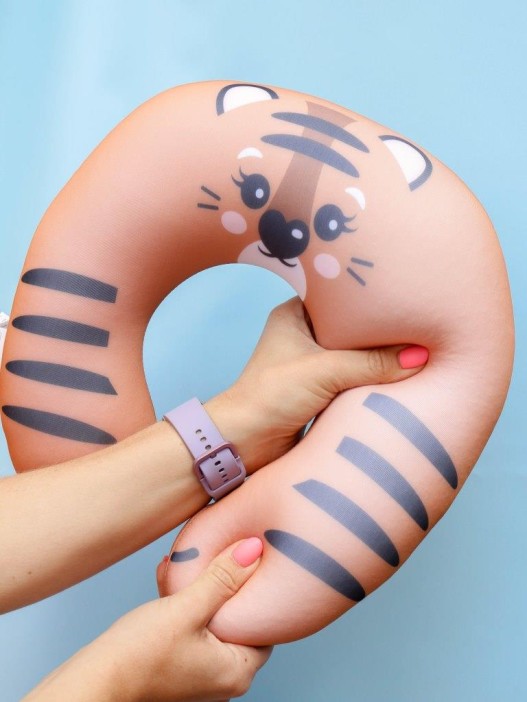 Игрушка- Подушка для шеи Hugme toys «Тигр» 