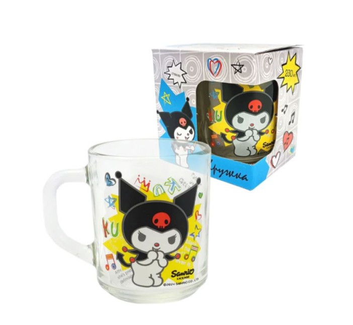 Кружка &quot;Куроми Граффити &quot;, 230 мл, в подарочной упаковке, стекло 