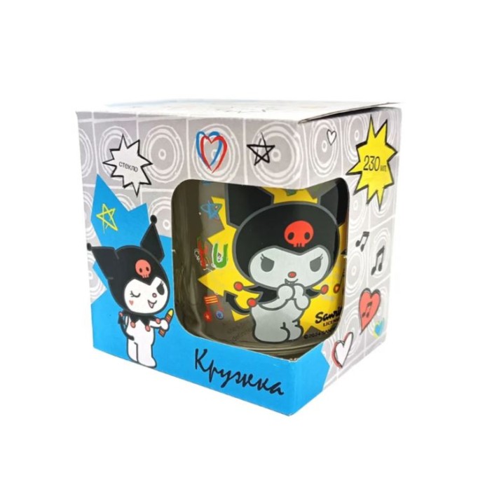 Кружка &quot;Куроми Граффити &quot;, 230 мл, в подарочной упаковке, стекло 
