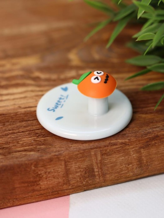 Крючок на липучке «Crazy orange», blue 