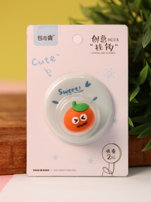 Крючок на липучке «Crazy orange», blue 