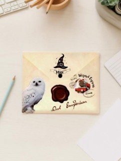 Папка-конверт на кнопке А5 &quot;Школа магии&quot;, пластик, 180 мкм, двусторонняя печать