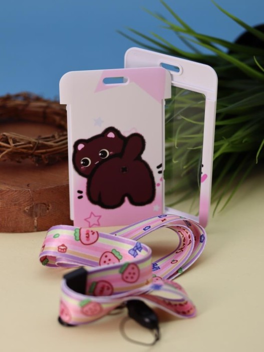 Футляр для карт на ленте "Star сat and hearts", worth 