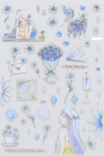 Наклейки "Girl in purple"