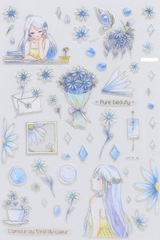 Наклейки "Girl in purple"