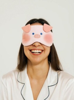 Маска для сна гелевая "Друзья зверята", свинка