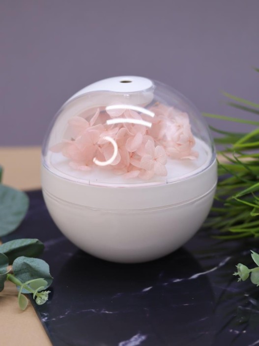 Настольный увлажнитель воздуха - ночник &quot;Flower&quot;, peach, (портативный, USB) 