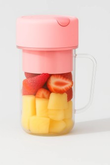 Блендер портативный "Juice anywhere", pink, USB, (20*8 см)
