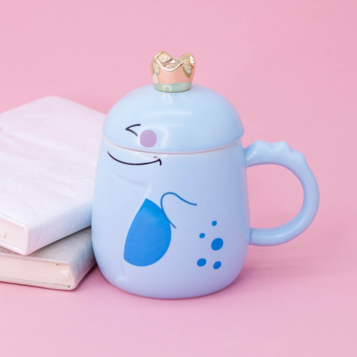 Кружка "Dinosaur with crown", blue (500ml) 