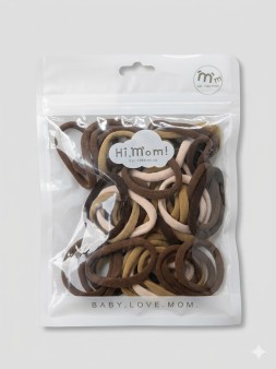 Набор резинок для волос 50 шт. "Daily fashion", brown