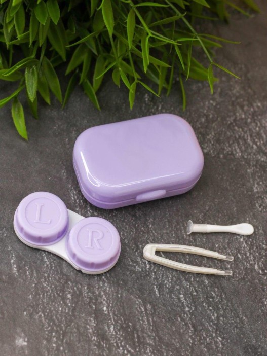 Контейнер для линз «Classic horizontal», purp 