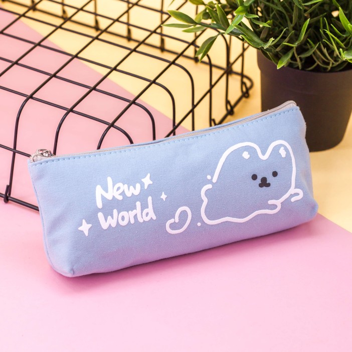 Пенал "New world cat", blue 