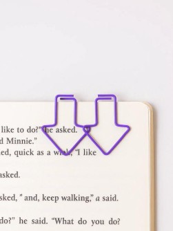 Закладка - скрепка "Figures", purple