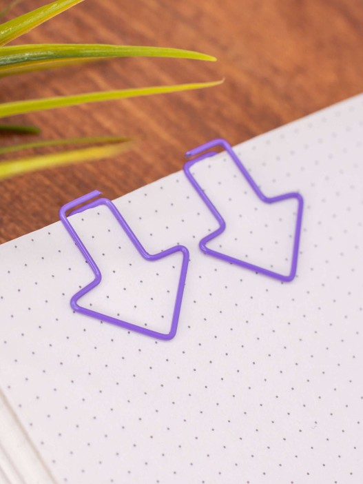 Закладка - скрепка &quot;Figures&quot;, purple 