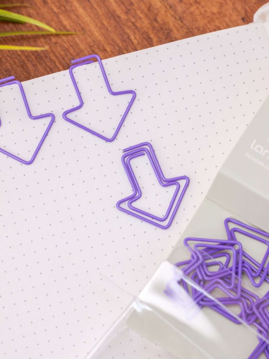 Закладка - скрепка &quot;Figures&quot;, purple 