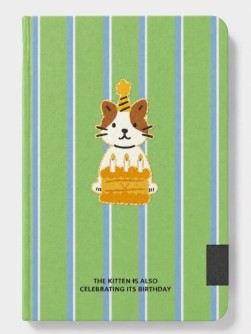 Блокнот (А5) "Праздничная собака", зеленый (14,5*21)