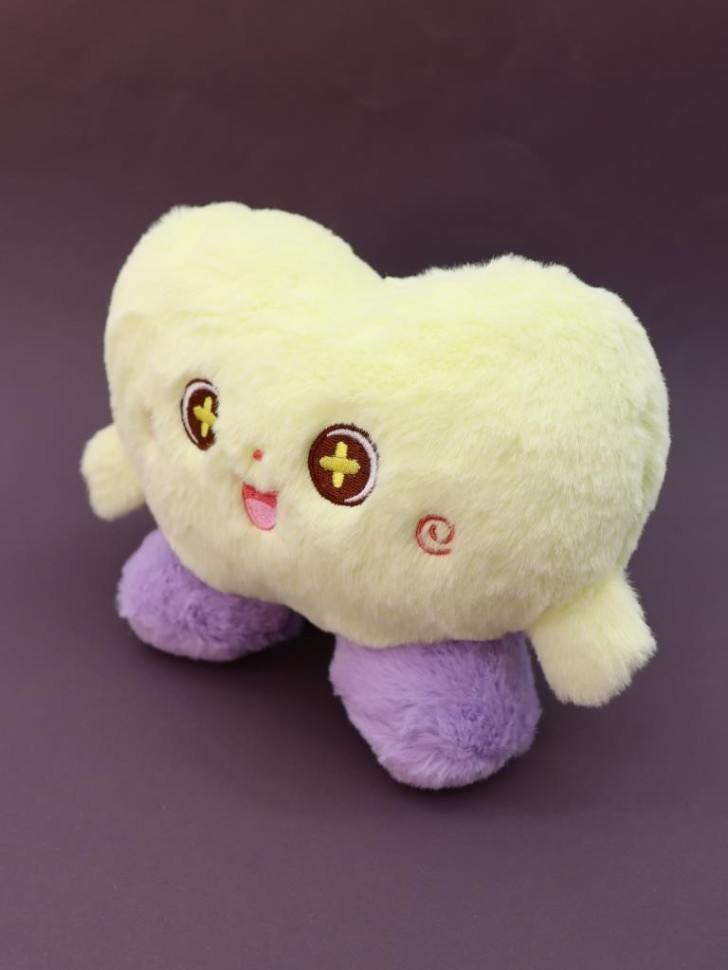 Мягкая игрушка (3+) "Милая", желтая, 15 см