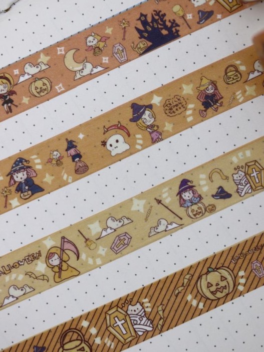 Набор декоративного скотча "Академия магии", оранжевый 