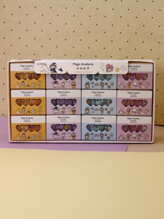 Набор декоративного скотча "Академия магии", оранжевый 