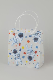 Пакет подарочный прозрачный «Crazy gift», cosmos (22*21,5*10)