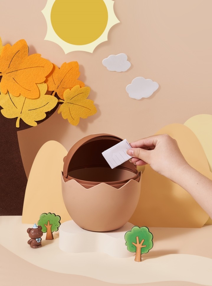 Мусорное ведро настольное "Lovely bear", brown