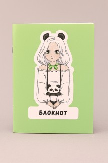 Блокнот А6 Аниме &quot;Perfect panda girl&quot;