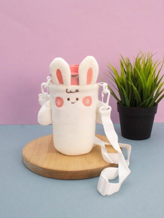 Футляр плюшевый для термоса &quot;Furry buddies&quot;, bunny (13*10 см) 