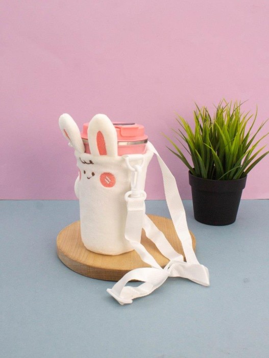 Футляр плюшевый для термоса &quot;Furry buddies&quot;, bunny (13*10 см) 