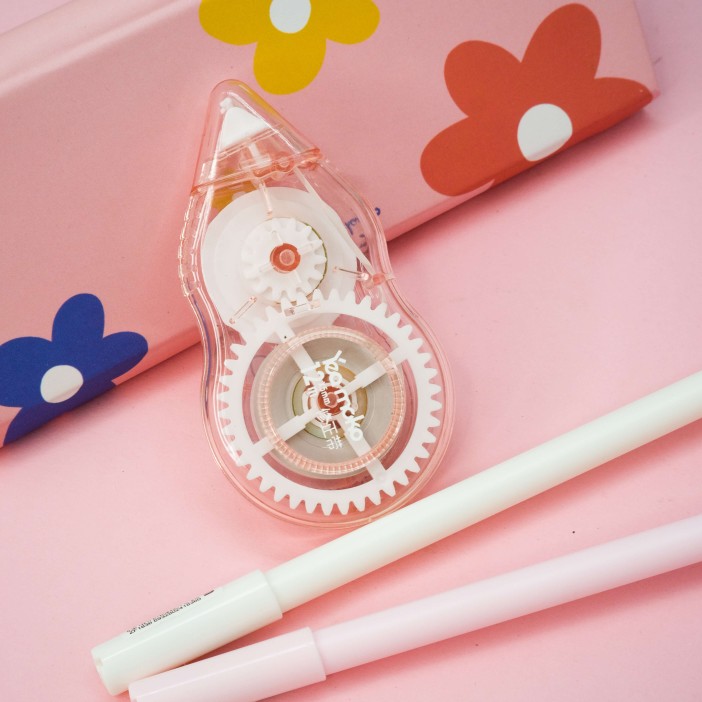 Корректирующая лента "Bow two hare", pink 