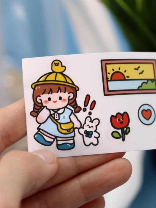 Бутылка+стикеры для декора с ремешком &quot;BaDumTss!&quot; белая, 1300 мл 