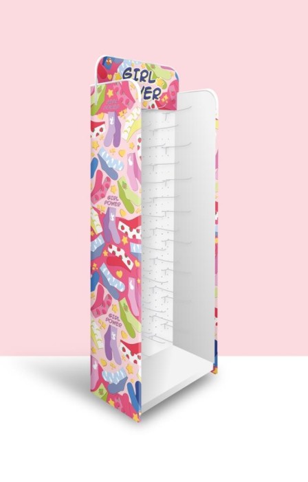 Стойка с крючками &quot;Girl power&quot; напольная 1940*560*300, 40 крючков 